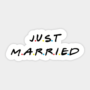 Just Married Sticker